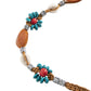 Womens Bohemian Beaded Braided Waist Belt with Adjustable Tie Closure