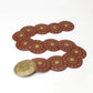 Western Style Disc Waist Belt Large Round Medallion Buckle Decorative Studded Concho Belt