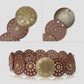 Western Style Disc Waist Belt Large Round Medallion Buckle Decorative Studded Concho Belt