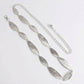 Leaf Link Chain Waist Belt Textured Metal Leaf Disc Adjustable Fashion Statement Belt
