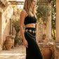Sun Charm Waist Chain Belt Layered Link Adjustable Metal Body Jewelry Accessory