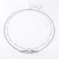 Layered Waist Chain Belt with Wing Charm Pendant Adjustable Link Body Jewelry Accessory