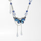 Butterfly Beaded Waist Chain Belt with Crystal Pendant Fringe Adjustable Body Jewelry