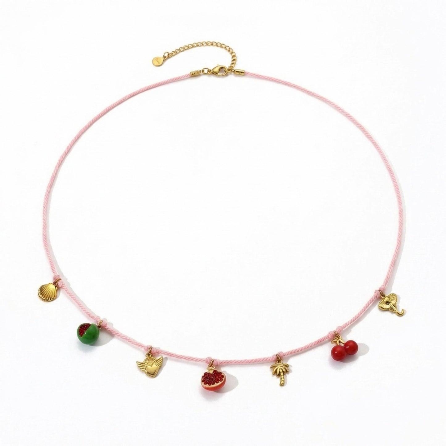 Charm Pendant Waist Chain Belt with Cord Design Adjustable Link Body Jewelry Accessory