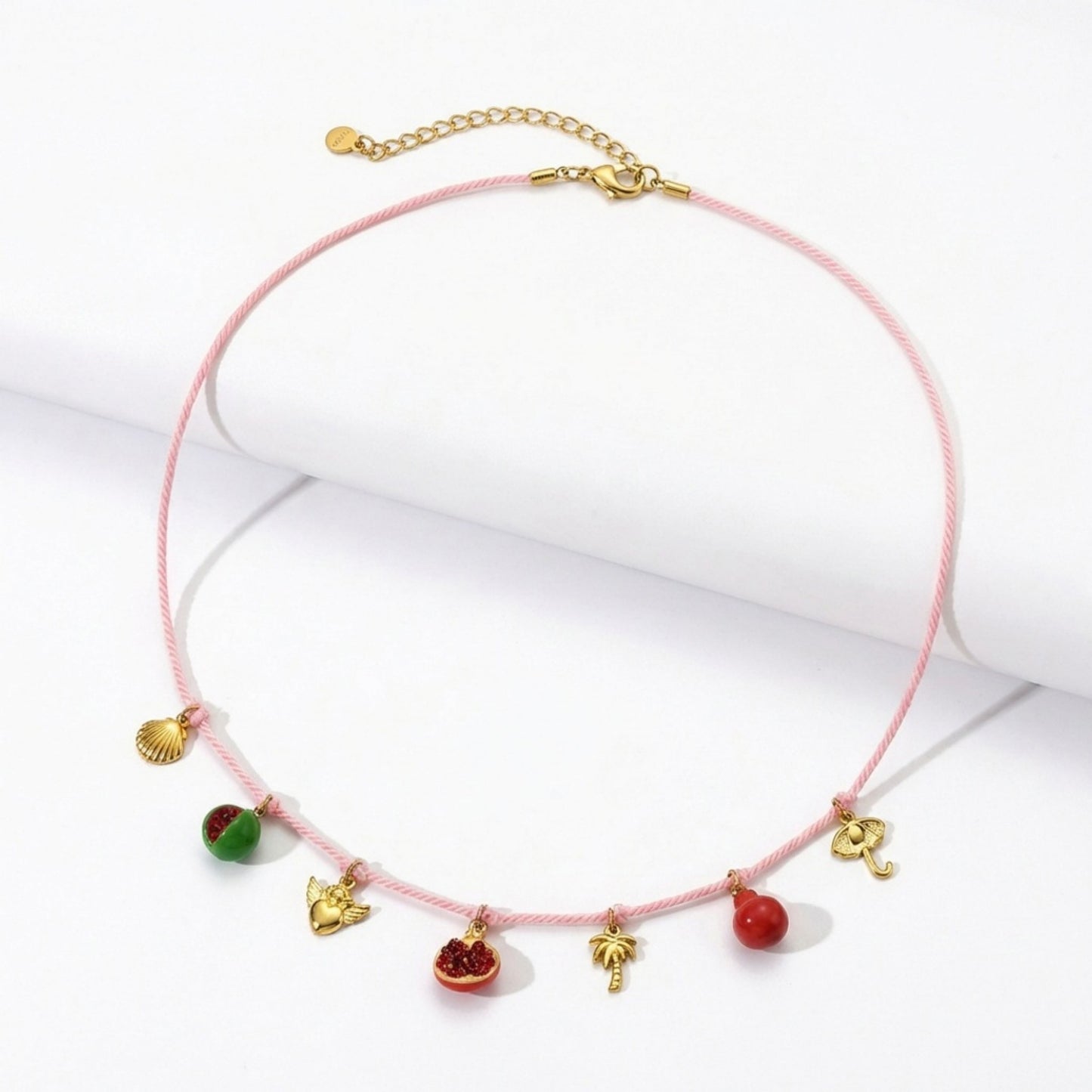 Charm Pendant Waist Chain Belt with Cord Design Adjustable Link Body Jewelry Accessory