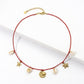 Charm Pendant Waist Chain Belt with Cord Design Adjustable Link Body Jewelry Accessory