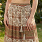 Floral Cutout Waist Belt Tie Closure Adjustable Faux Leather Hip Belt Boho Style Accessory