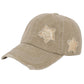 Baseball Cap Glitter Star Distressed Ponytail Hat High Messy Bun Ponycap Trucker Dad Hat