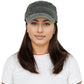 Unisex Cotton Basic Cadet Hats Vintage Washed Flat Top Cap with Adjustable Strap