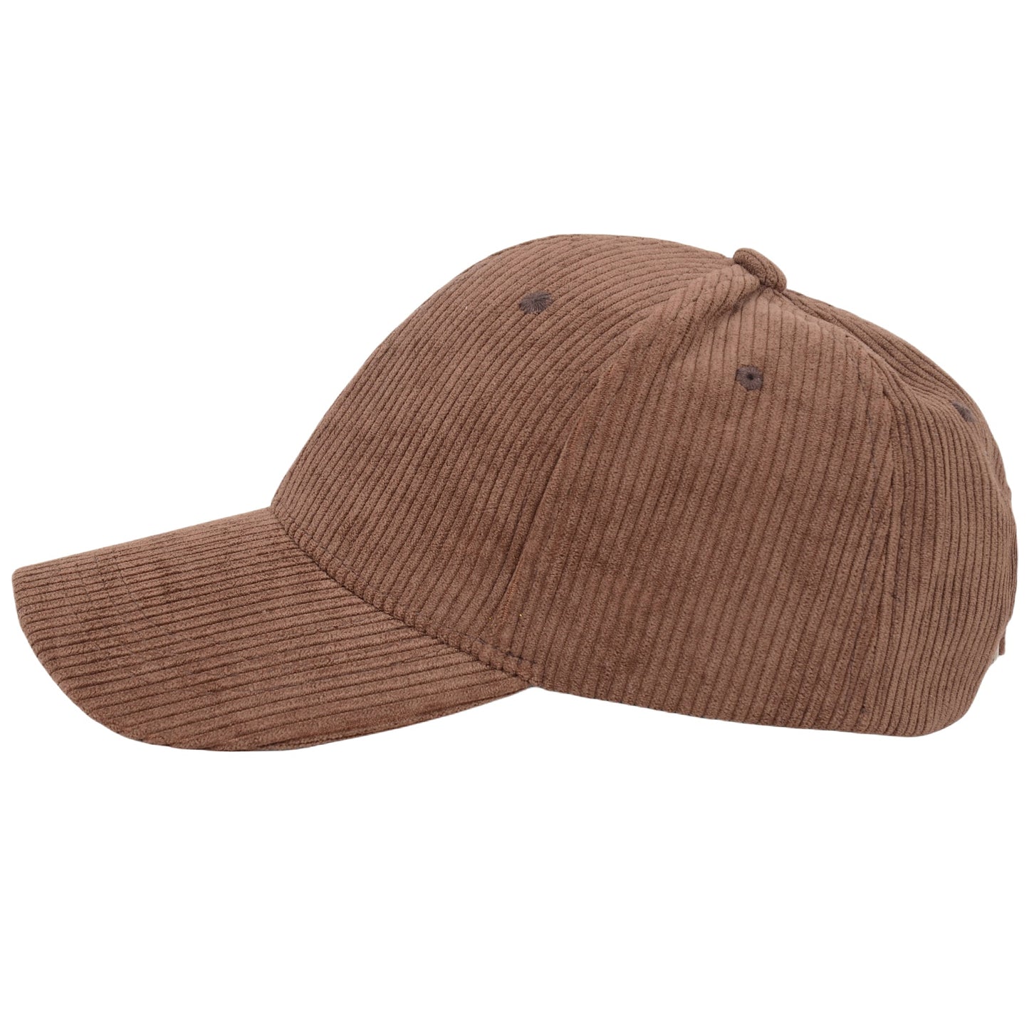 Vintage Corduroy Baseball Cap Solid Color Adjustable Strap Trucker Hat for Women Men