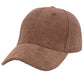 Vintage Corduroy Baseball Cap Solid Color Adjustable Strap Trucker Hat for Women Men