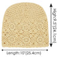 Crochet Floral Slouchy Beanie Hat Lightweight Handmade Knit Cutout Skull Cap for Women