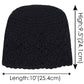 Crochet Floral Slouchy Beanie Hat Lightweight Handmade Knit Cutout Skull Cap for Women