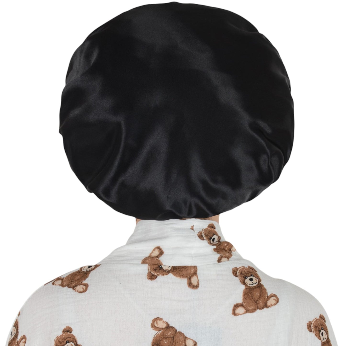 Silk Bonnet for Sleeping Satin Lined Hair Bonnet with Long Tie Band for Women Curly Hair