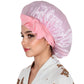 Silk Bonnet for Sleeping Satin Lined Hair Bonnet with Long Tie Band for Women Curly Hair