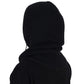 Solid Hooded Scarf Hat Winter Balaclava Knit Skull Cap Beanie Hat Neck Gaiters for Women