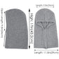 Solid Hooded Scarf Hat Winter Balaclava Knit Skull Cap Beanie Hat Neck Gaiters for Women