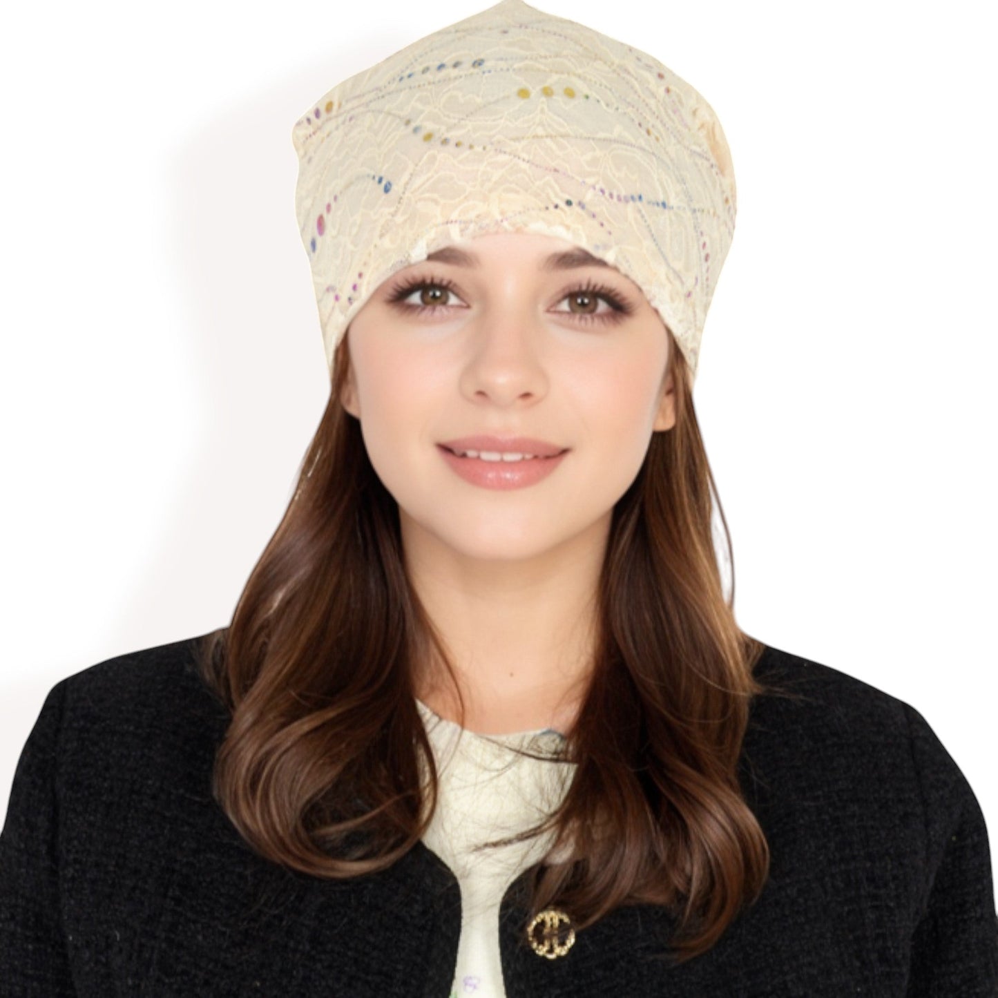 Knitted Newsboy Cap with Braided Cable Pattern and Stylish Brim Design