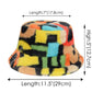 Comfy Faux Fur Fuzzy Bucket Hat Colorful Winter Warm Hat Plush Fisherman Cap for Women