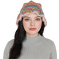 Colorful Striped Knit Bucket Hat Fluffy Trendy Winter Lightweight Foldable Crochet Fisherman Hat for Women