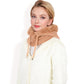 Faux Fur Lined Knit Hooded Scarf with Adjustable Drawstring and Full Coverage for Winter Warmth