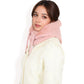 Faux Fur Lined Knit Hooded Scarf with Adjustable Drawstring and Full Coverage for Winter Warmth