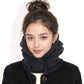 Fleece-Lined Hooded Neck Warmer with Adjustable Drawstrings for Full Coverage and Winter Protection