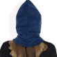 Fleece-Lined Hooded Neck Warmer with Adjustable Drawstrings for Full Coverage and Winter Protection