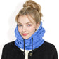 Fleece-Lined Hooded Neck Warmer with Adjustable Drawstrings for Full Coverage and Winter Protection