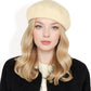 Classic Wool Beret Hat with Adjustable Inner Band and Timeless Parisian Style