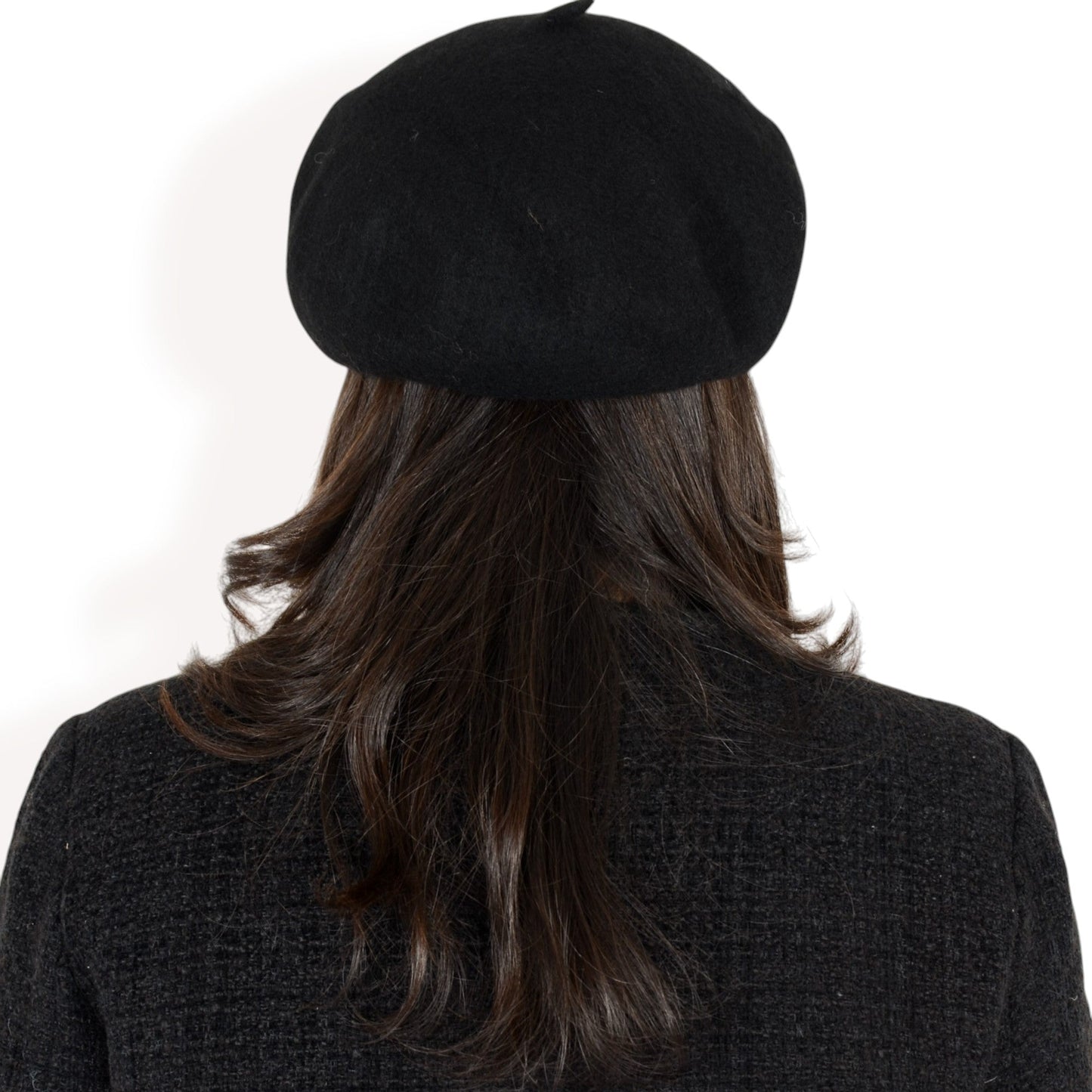 Classic Wool Beret Hat with Adjustable Inner Band and Timeless Parisian Style