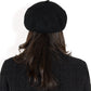 Classic Wool Beret Hat with Adjustable Inner Band and Timeless Parisian Style