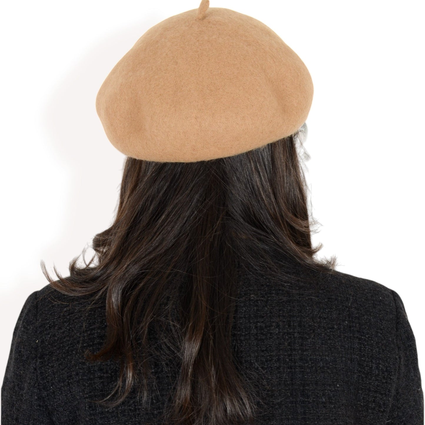 Classic Wool Beret Hat with Adjustable Inner Band and Timeless Parisian Style