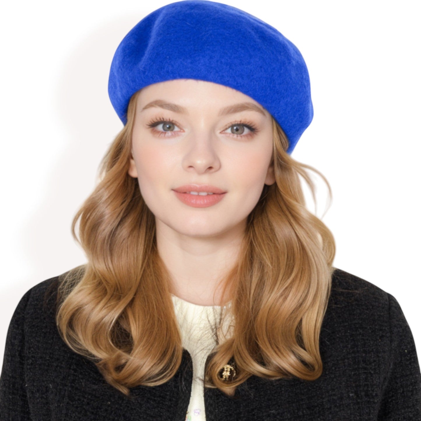 Classic Wool Beret Hat with Adjustable Inner Band and Timeless Parisian Style