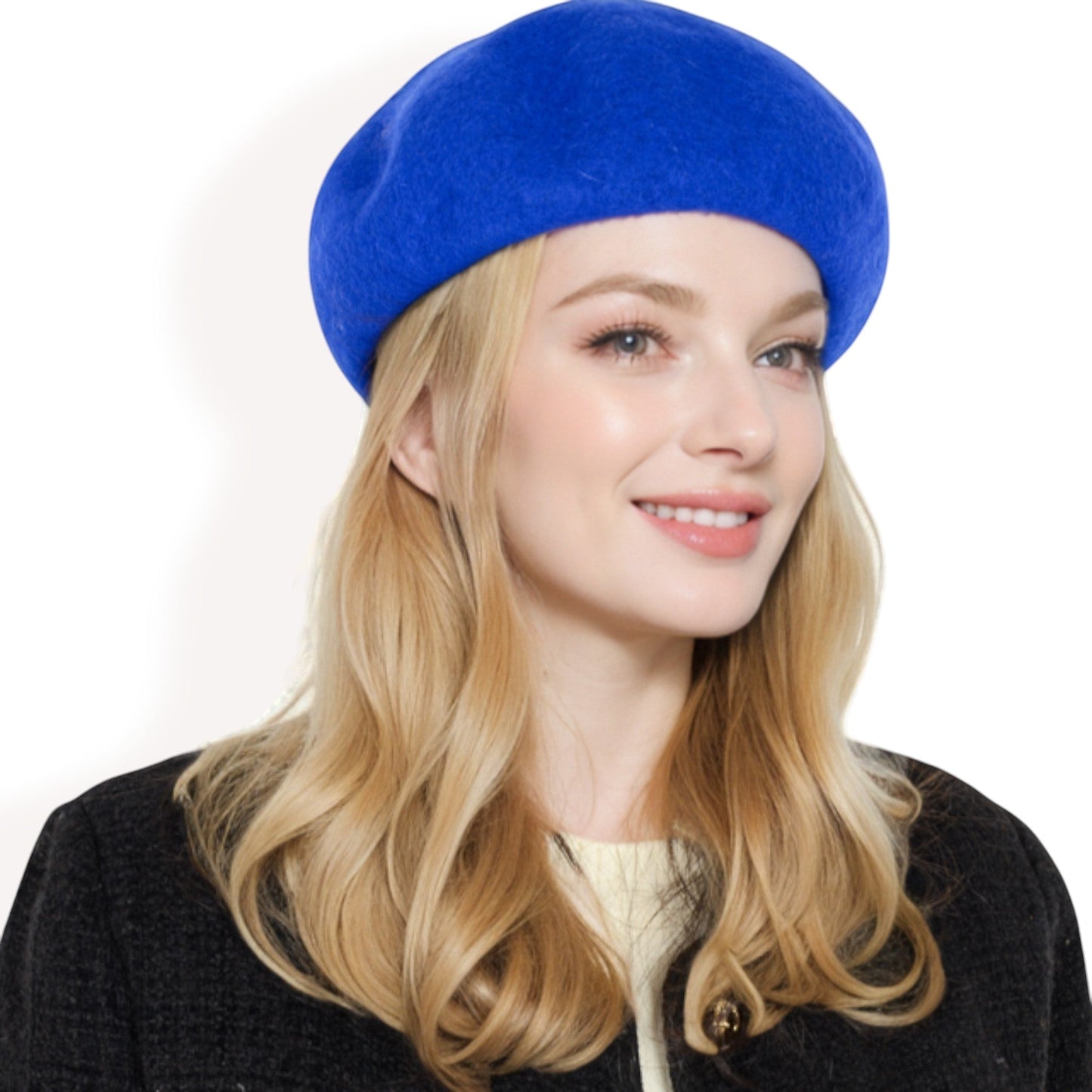 Classic Wool Beret Hat with Adjustable Inner Band and Timeless Parisian Style