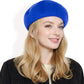 Classic Wool Beret Hat with Adjustable Inner Band and Timeless Parisian Style