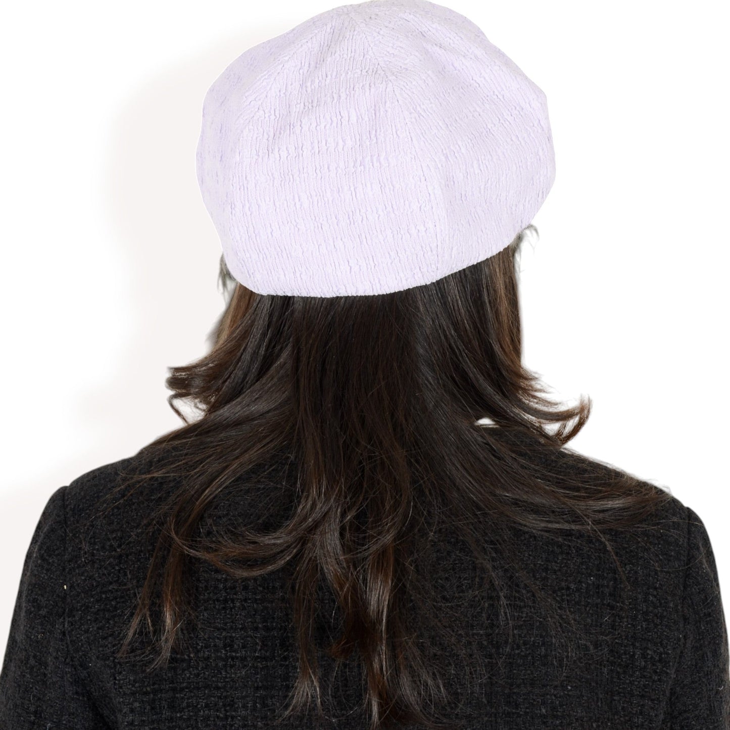 Lightweight Textured Beret with Soft Stretch Fit and Chic Parisian Design