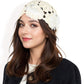 Handmade Crochet Lace Cap with Floral Appliques and Elegant Vintage-Inspired Design