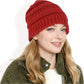 Satin-Lined Knit Beanie for Hair Protection and Moisture Retention in a Cozy Slouch Design