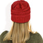 Satin-Lined Knit Beanie for Hair Protection and Moisture Retention in a Cozy Slouch Design