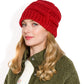 Satin-Lined Knit Beanie for Hair Protection and Moisture Retention in a Cozy Slouch Design