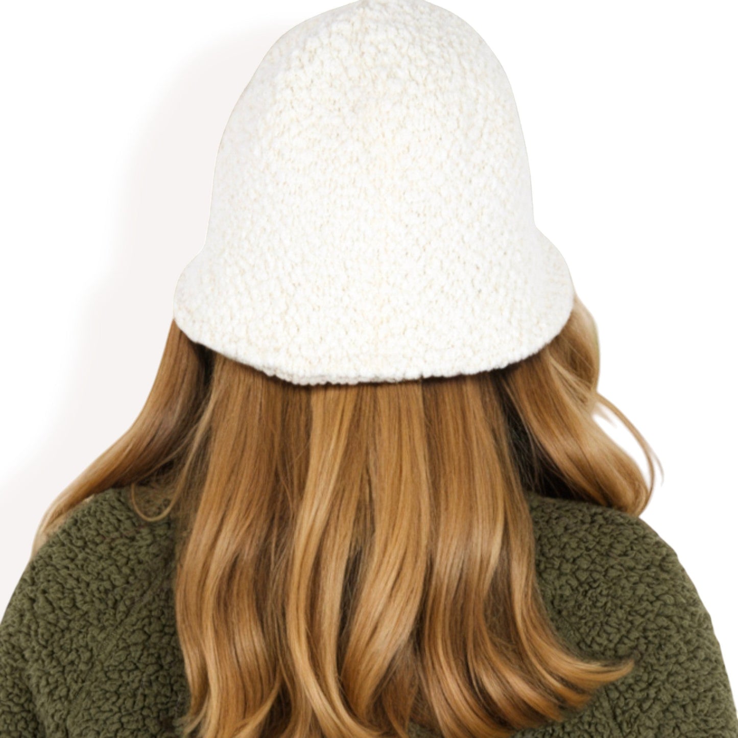High Pile Fleece Bucket Hat with Soft Textured Fabric and Modern Casual Design