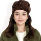 Sequin Velvet Beret with Sparkling Embellishments and Comfortable Satin-Lined Interior