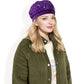 Sequin Velvet Beret with Sparkling Embellishments and Comfortable Satin-Lined Interior