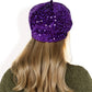 Sequin Velvet Beret with Sparkling Embellishments and Comfortable Satin-Lined Interior