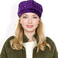 Sequin Velvet Beret with Sparkling Embellishments and Comfortable Satin-Lined Interior