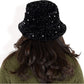 Sequin Bucket Hat with Sparkling Design and Reversible Feature for Stylish Casual or Party Looks