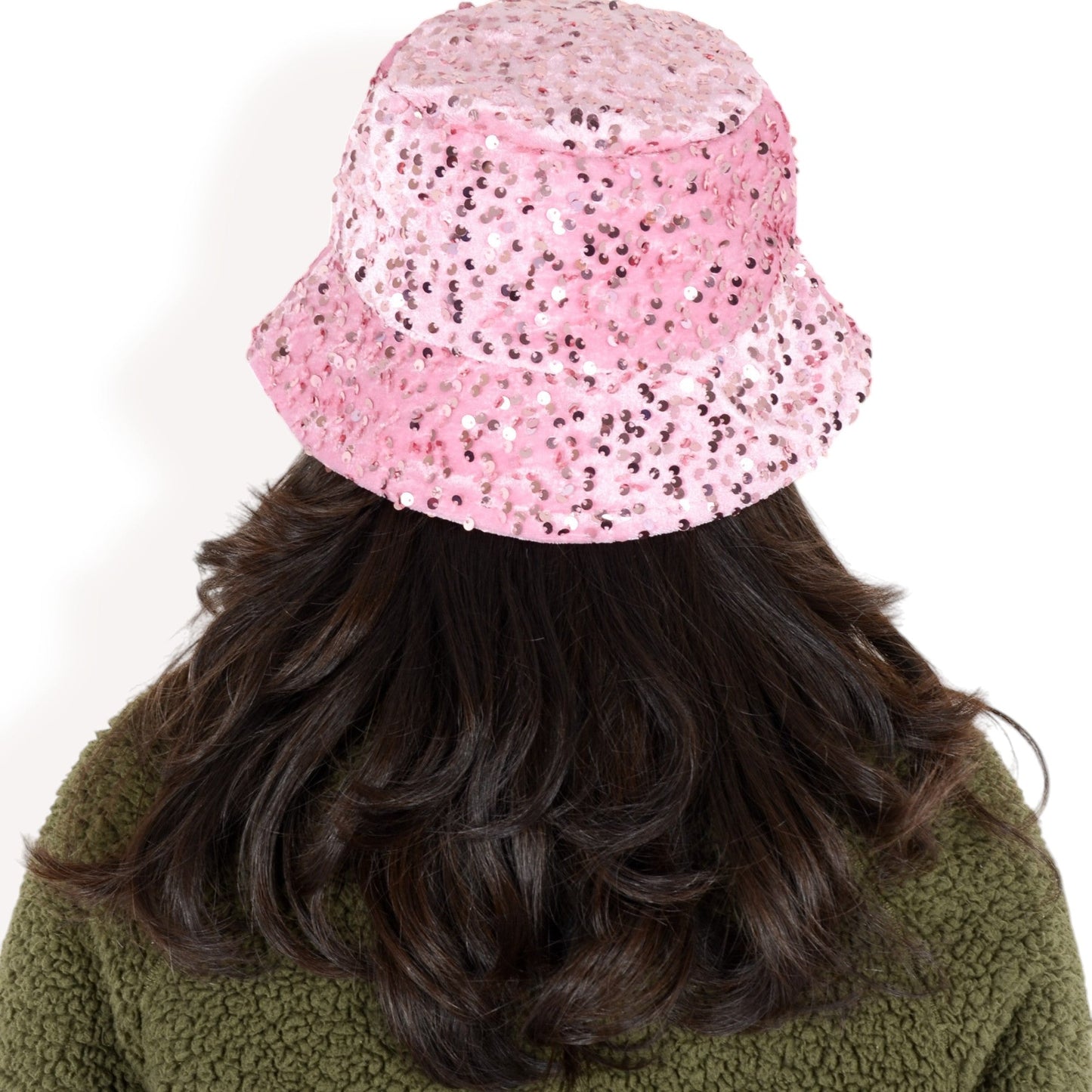 Sequin Bucket Hat with Sparkling Design and Reversible Feature for Stylish Casual or Party Looks