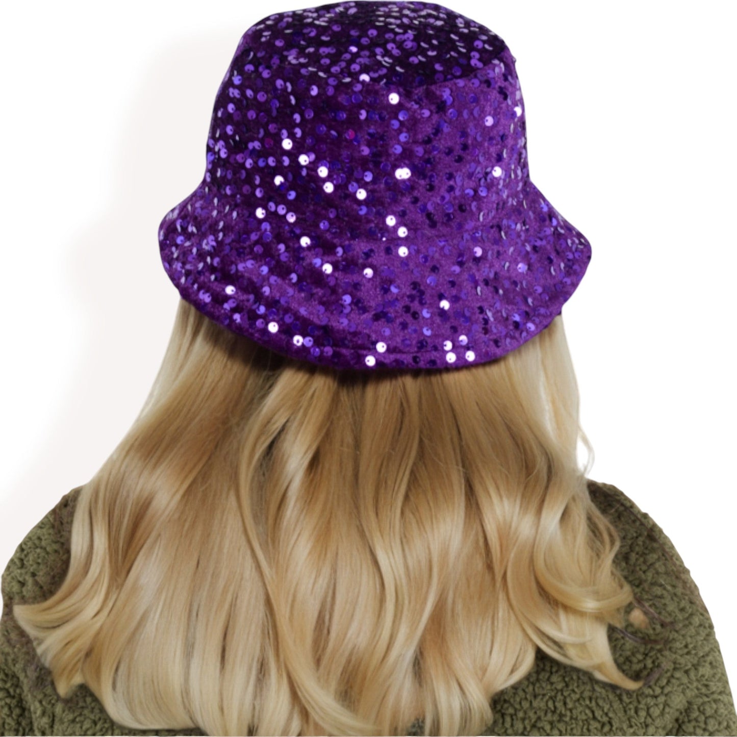 Sequin Bucket Hat with Sparkling Design and Reversible Feature for Stylish Casual or Party Looks