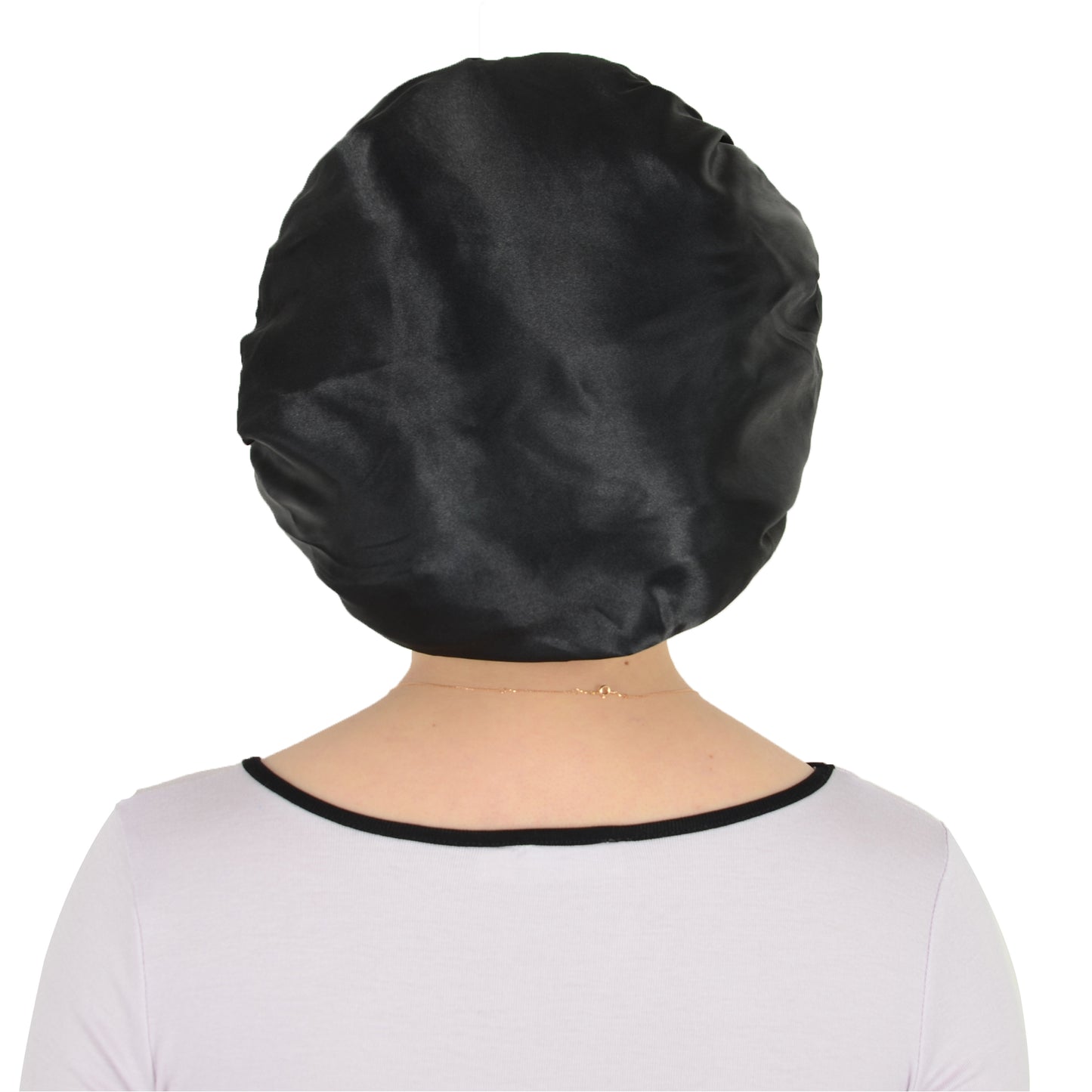 Satin Sleep Bonnet Elasticity Wide Band Silky Hair Protection for Curly and Natural Hair